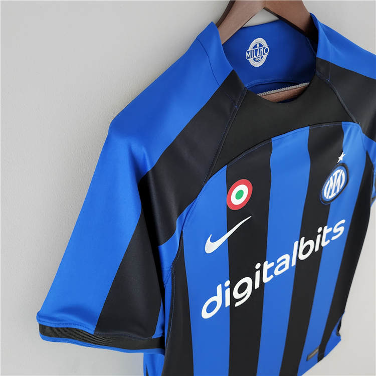 Inter Milan 22/23 Home Blue Soccer Jersey Football Shirt - Click Image to Close